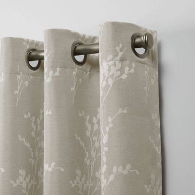 Nicole Miller Linen Blackout Grommet Curtain Panels, 96" x 52"