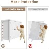 Farmhouse Shoe Storage Cabinet with 3 Barn Doors – Freestanding Narrow Shoe Rack Organizer with Adjustable Shelves – Ideal for Entryway and Hallway, - 4 of 4