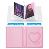Unique Bargains Love Heart PVC Material Photocard Binder Album with 32 Pockets 4.3"x3.3" 2 Pcs - 3 of 4