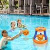 Skirfy Pool Toys Games Set, Floating Basketball Hoop Inflatable Cross Ring Toss Game Toys Blue - 3 of 4