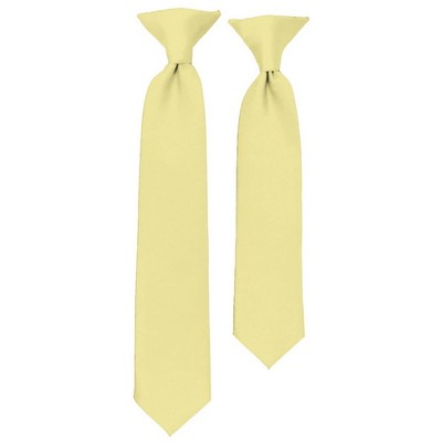 Solid Color Pre-tied Clip On Necktie For Boy