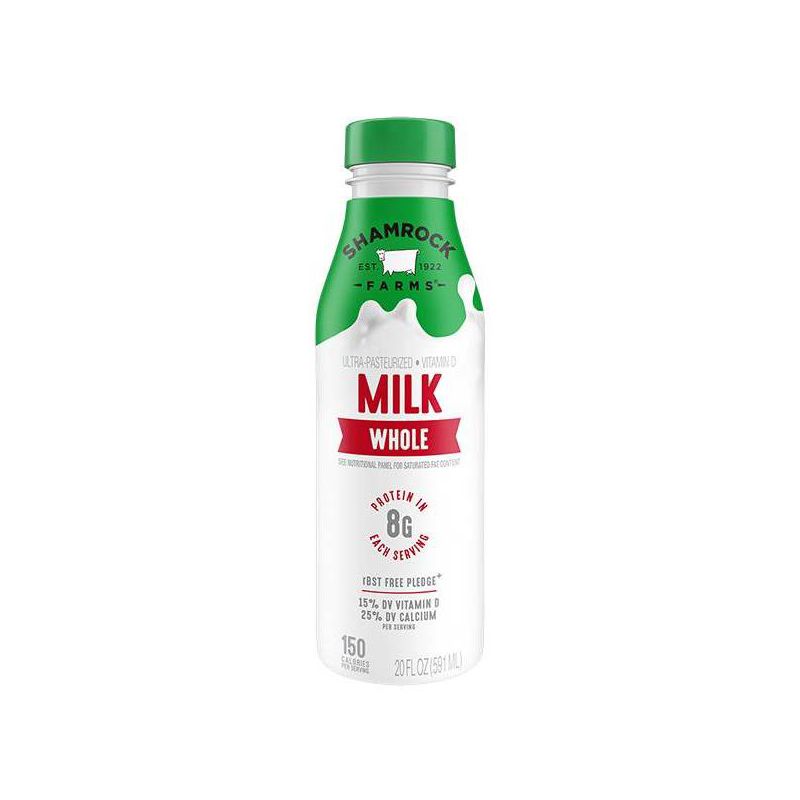 Shamrock Farms Vitamin D Milk - 20 fl oz, 1 of 4