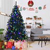 Tangkula 6'Artificial Christmas Tree PVC Material Metal Stand Holidy Decoration w/ 350 LED Lights - 2 of 4