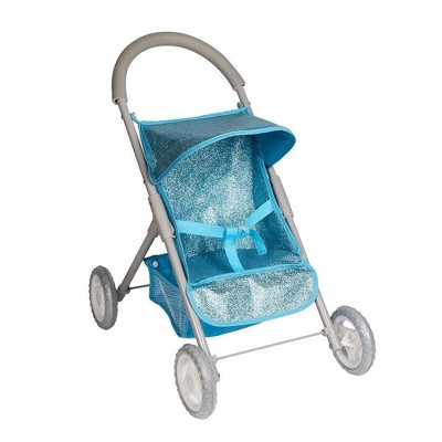 Adora Glittery Baby Doll Stroller With Light-up Wheels & Medium Shade ...