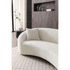 93" Minimalist Curved 3-Seater Sofa, Chenille Velvet Upholstered Cloud Couch with Tight Curved Back for Living Room, Apartment,Office - 4 of 4