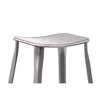 Set of 2 29" Lennon Saddle Backless Barstools - ACEssentials: Charcoal Steel Frame, Fixed Height - 2 of 4