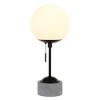 Hudson and Canal 17.75" Tall Table Lamp with Glass Shade - 3 of 4