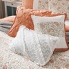 Sapphtopaz 6 Piece Bedding Quilt Set Floral Print Pattern Contrasting Colors Reversible Quilt Set with Throw Pillows - 3 of 4