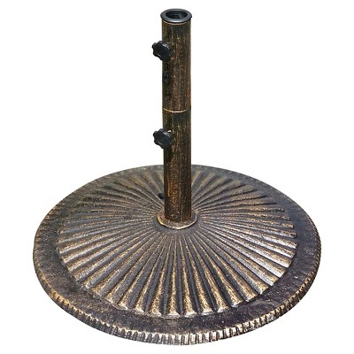 Island Umbrella 80 lb Classic Cast Iron Umbrella Base in Bronze