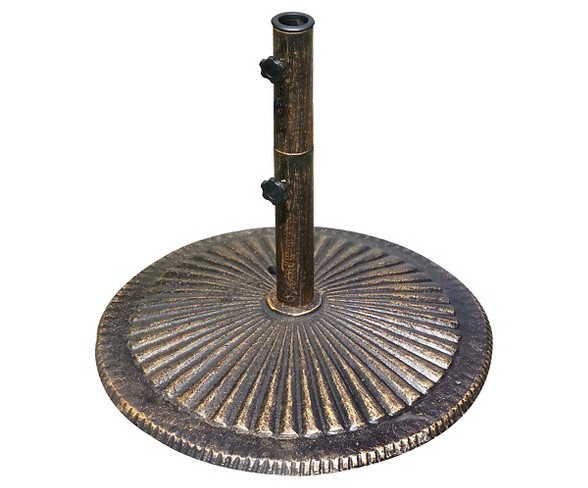 Island Umbrella 50 lb Classic Cast Iron Umbrella Base in Bronze