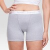 Hanes Premium Women's 4pk Comfortsoft Waistband with Cotton Mid-Thigh Boxer  Briefs - Colors May Vary
