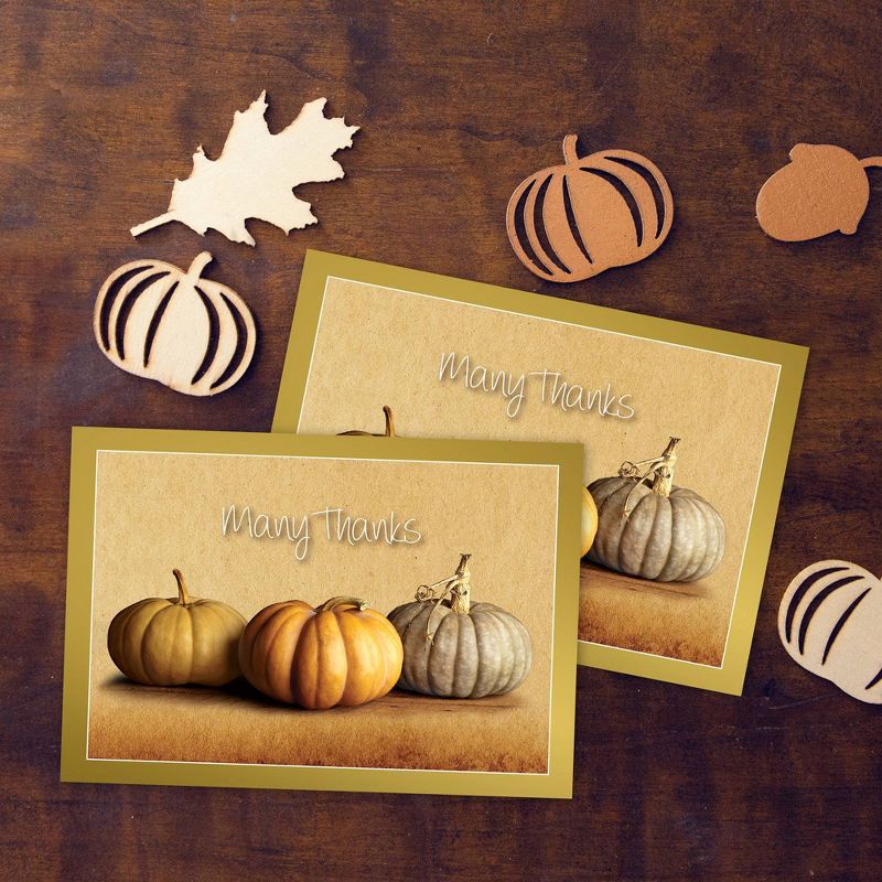 50ct Fall Pumpkins Thank You Note Cards, 3 of 4