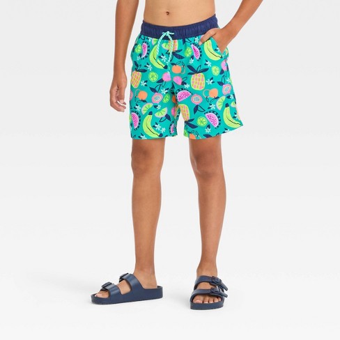 Printed Swim Shorts in Orange - Vilebrequin Kids