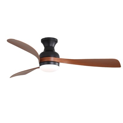 Sofucor 52-Inch Flush Mount Ceiling Fan With Light And Remote Reversible DC Motor For Bedroom Living Room Kitchen Indoor Outdoor