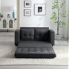 CAVINAS Futon Sofa Bed, Modern Pull out Couch, Space Saving Loveseat Sofa, Convertible Sofa Bed for Living Room, Bedroom - 2 of 4