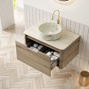 GDFStudio Winfough Modern Bathroom Vanity with Round Basin and Drawer - 2 of 4