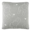 Ella Knit Pillow - Light Grey/Ivory - 20"X20" - Safavieh - 4 of 4