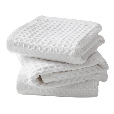 Cannon 3pk Microfiber Multi-Purpose Kitchen Towels White