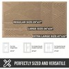 Sturdy Front Door Doormat, Absorbent Muddy Dirt Resist, Beige, Stain and Fade Resistant, Non - Slip Backing - 4 of 4
