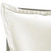 Brielle Home 100% Premium 300 TC Modal Bedding Collection Sateen Duvet Cover 68" x 86" and One 20" x 26" Sham Twin Cream - 3 of 4