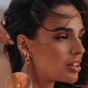 Surgical Steel Flat Back Earrings - 20G Hypoallergenic Cartilage Studs for Sensitive Ears, Gold Plated Hoop & Stackable Piercing Jewelry - 2 of 4