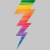 Adult Design By Humans Lightning Bolt Thunder Storm Pride By heybert00 T-Shirt - image 2 of 2