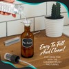 Nevlers Pack of 24 | 4 oz. Leakproof Amber Glass Spray Bottles - 3 of 4