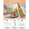 Kids Couch, 2-in-1 Convertible Teddy Fleece Fabric Toddler Sofa Chair, Soft Fold Out Couch Lounger for Kids, Comfy Children's Sofa Bed - 4 of 4