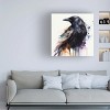 Canvas Wall Art - Sasha 'The Crow' Wall Art for Living Room, Bedroom, or Office Décor by Trademark Fine Art - 14 x 14 Inches - 3 of 4