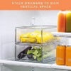 Sorbus Clear Stackable Pull Out Organizer Bins  - Organization and Storage Containers for Kitchen, Pantry, Bathroom and More - 4 of 4