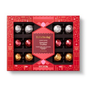 Luxury Dusted Assorted Christmas Truffles Chocolates - 6oz/12 ct - Favorite Day™ - 1 of 3