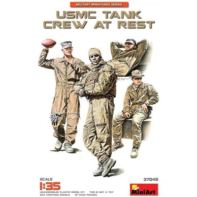 MiniArt USMC Tank Crew at Rest 1/35 Scale Plastic Model Kit