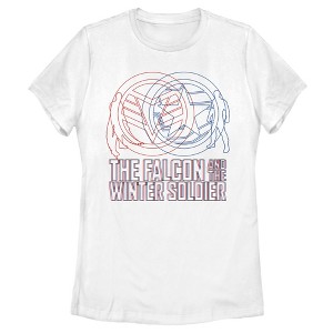 Women's Marvel The Falcon and the Winter Soldier 3D Logo T-Shirt - 1 of 4