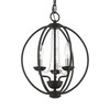 Livex Lighting Arabella 3 - Light Chandelier in  Black/Brushed Nickel - 4 of 4