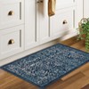 Vintage Area Rug Retro Floral Indoor Carpet Oriental Medallion Floor Rug Aesthetic Carpet Traditional Rug for Living Room Bedroom Kitchen - 4 of 4