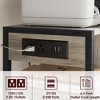 Under Desk Printer Stand with Charging Station, Industrial Printer Table with 3 Storage Shelves, Mobile Heavy Duty Printer Cart with Lockable Wheels - 4 of 4