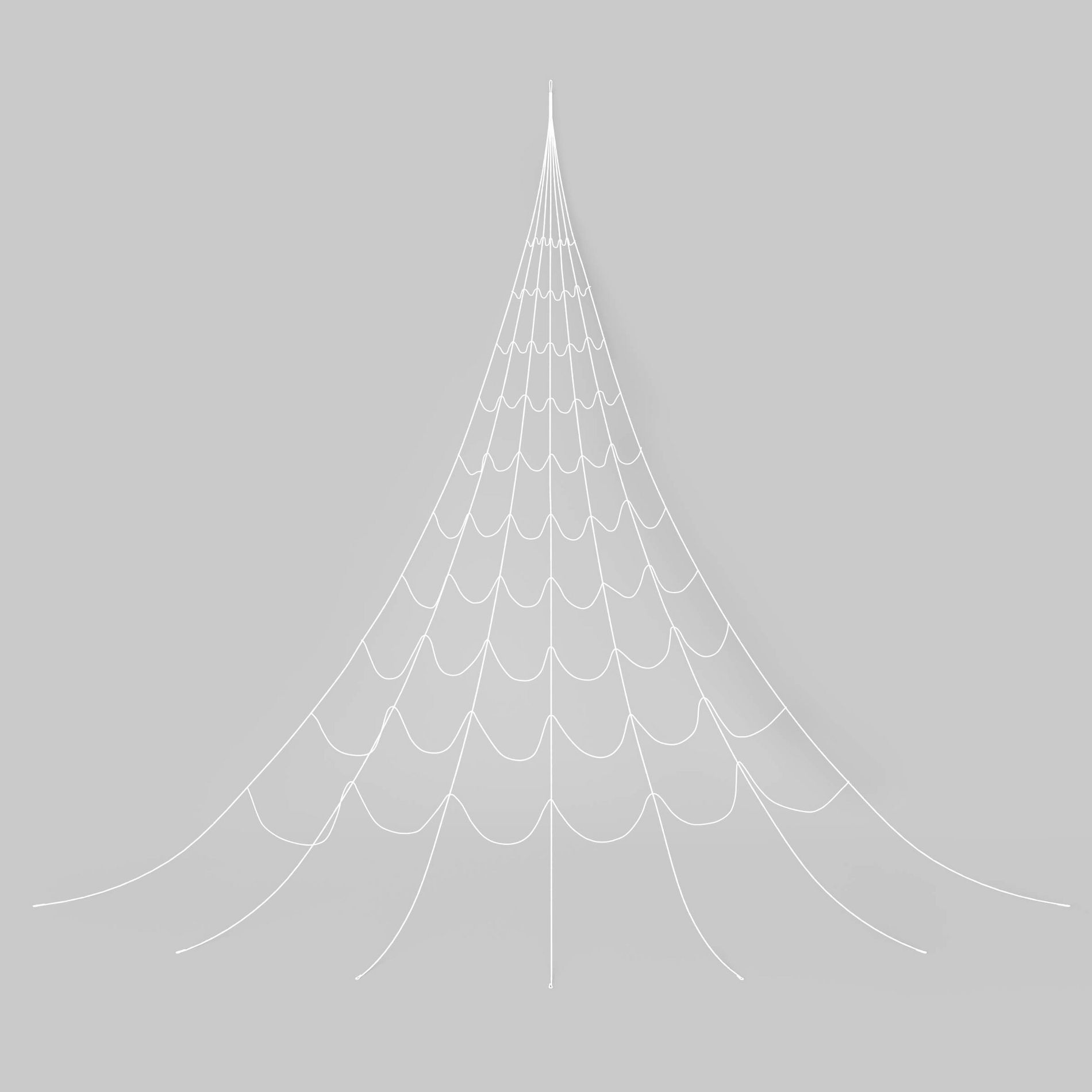 25' Glows under Blacklight Mega Spiderweb Halloween Decorative Prop White - Hyde and EEK! Boutique™