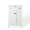Modway Nantucket 24 Inch Bathroom Vanity in White, Wood Modern Style Cabinet - 4 of 4