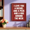 Slickblue I Love You a Bushel and a Peck Wood Sign – Rustic Wall Decor for Nursery or Home – 9"x12", Color Options - 2 of 3