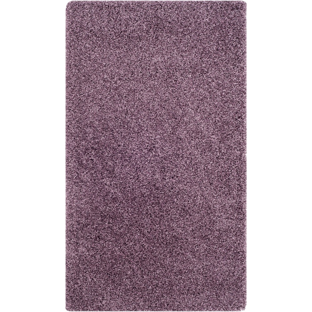  Rayan Solid Loomed Accent Rug Purple