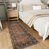 Vintage  Area Rug for Living Room Bedroom Non-Slip Low Pile Machine Washable Rug - 4 of 4