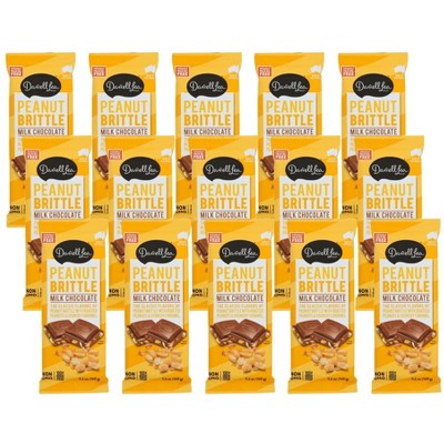 Darrell Lea Peanut Brittle Milk Chocolate Bar - Case Of 15/5.6 Oz : Target