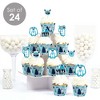 Big Dot of Happiness Yeti to Party - Cupcake Decoration - Abominable Snowman Party or Birthday Party Cupcake Wrappers and Treat Picks Kit - Set of 24 - 3 of 4