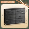 Dresser with 8 Drawers, Wide Fabric Storage Chest for Bedroom, Closet, Entryway - 3 of 4