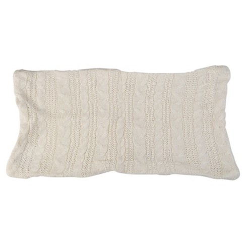 White knitted cushion sale