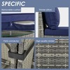 YOOCOZZ 9-Piece Half-Moon Patio Conversation Set - Modern Wicker Sofa - 2 of 4