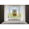 Chloe Lighting Olea Tiffany-Glass "fruits Of Life" Window Panel 20X32 - 4 of 4