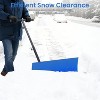 Snow Shovel with Wheels for Driveway,20" Wide Adjustable Snow Pusher with 5-Position Angle&Height Handle,Snow Removal Tool for Sidewalks,Yards&Patios - 3 of 4