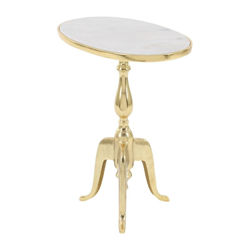 Traditional Marble Accent Table Gold - Olivia &#38; May, 5 of 20