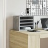 vidaXL Desk Organiser Concrete Grey 14.2x10.2x11.6" Engineered Wood - 3 of 4